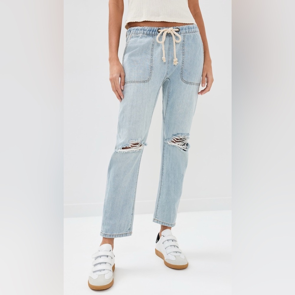 NWOT One Teaspoon “Shabbies” Drawstring Boyfriend Jeans - XL